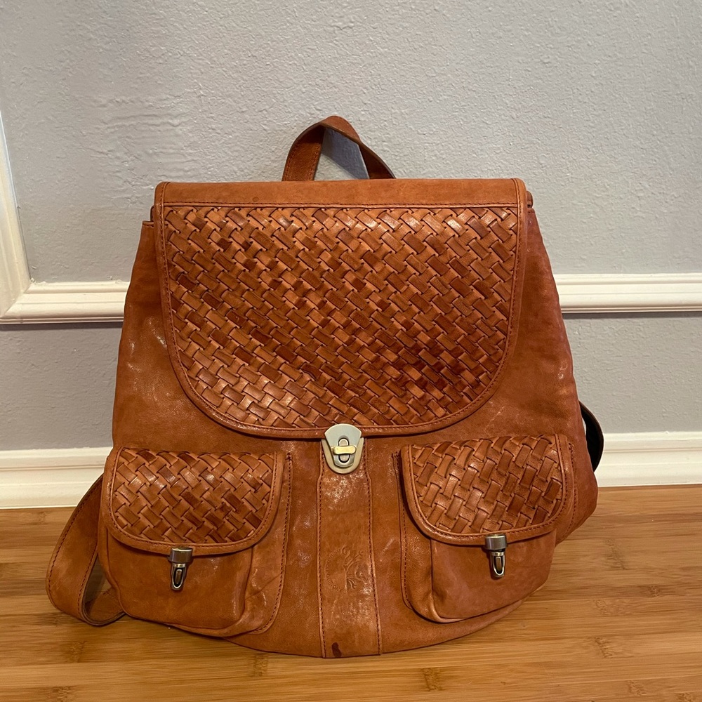 NWT Anonimo Fiorentino Vera Pelle Leather Backpack